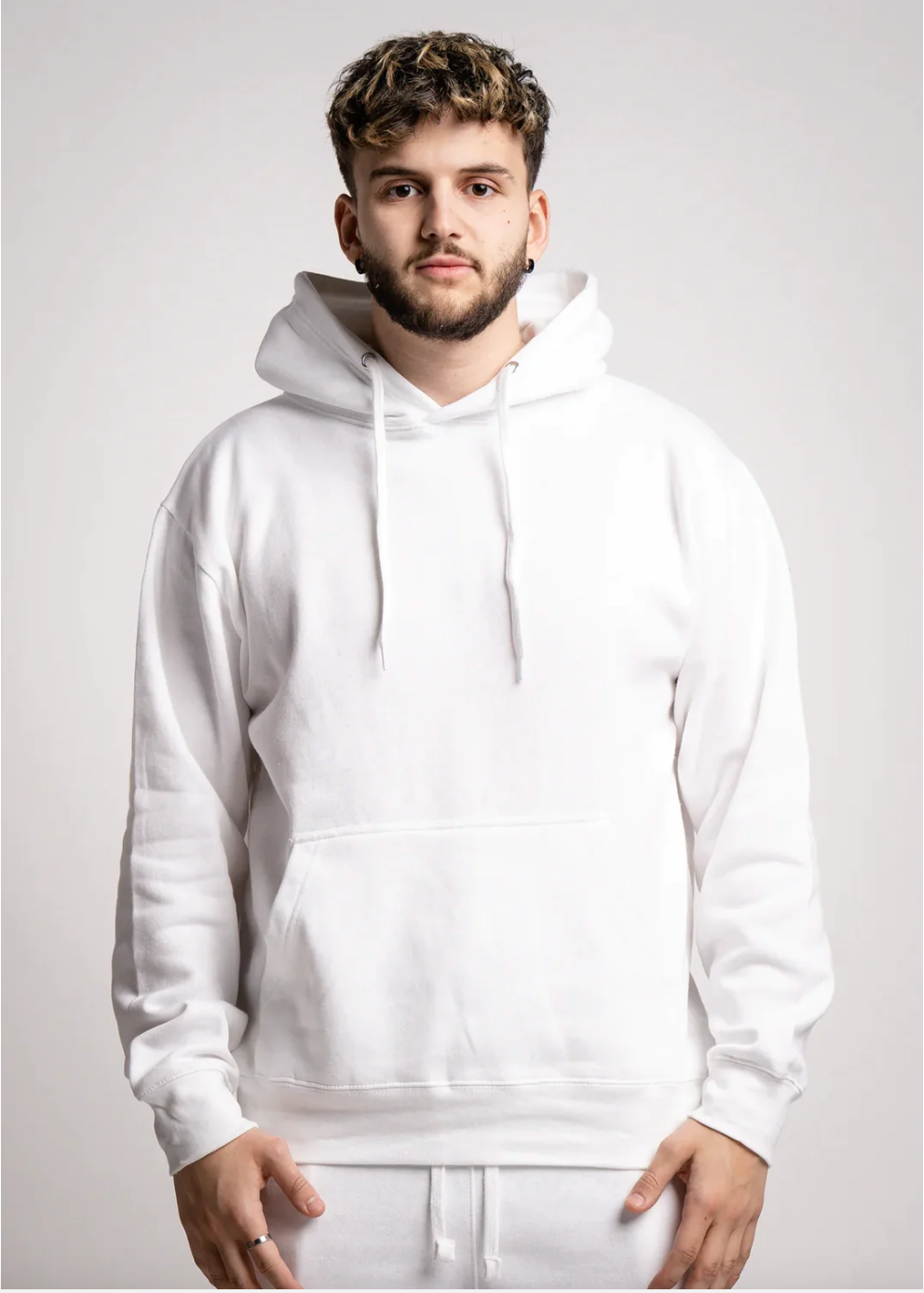 White Hooded Sweatshirt