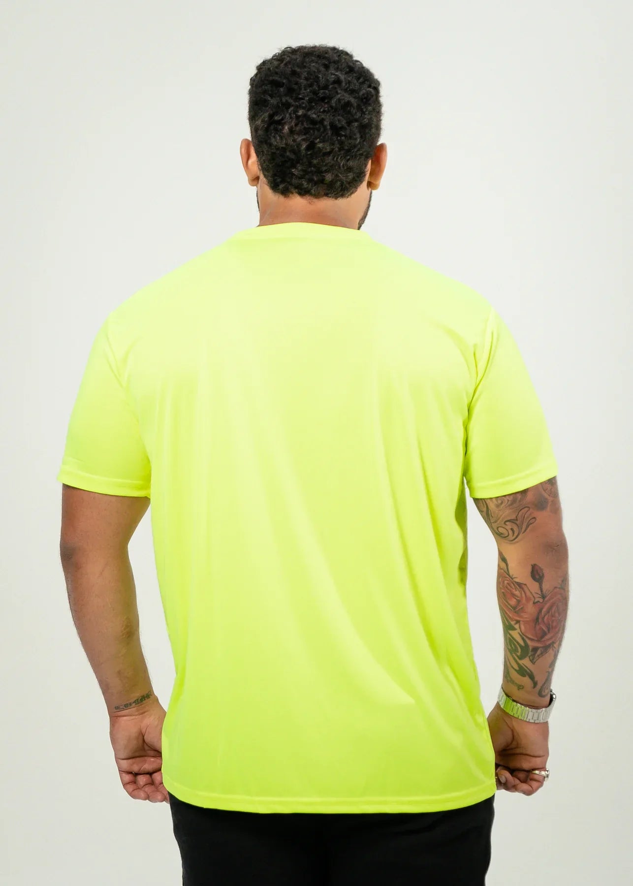Neon Lime Polyester T-Shirt
