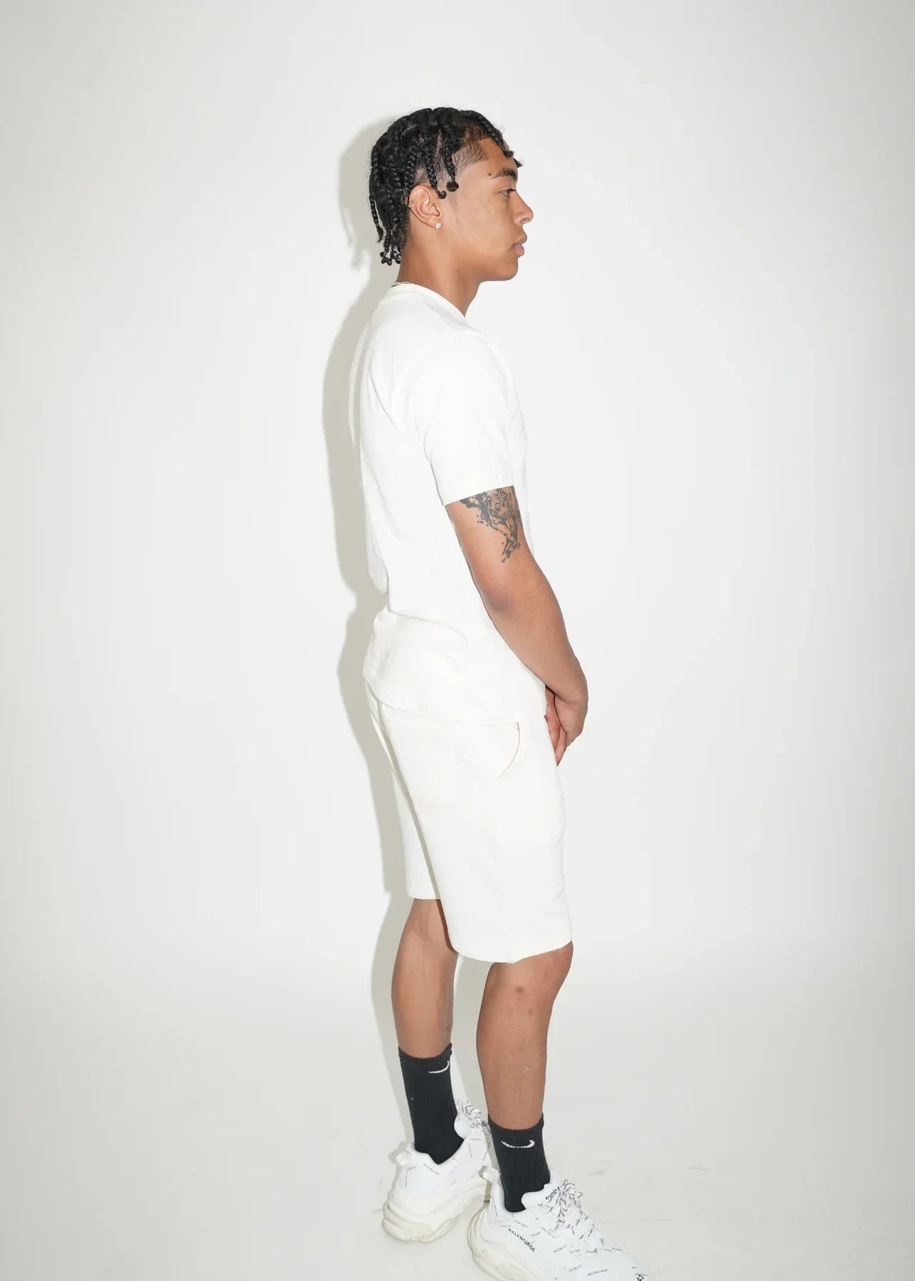 Off-White T-Shirt and Short Set