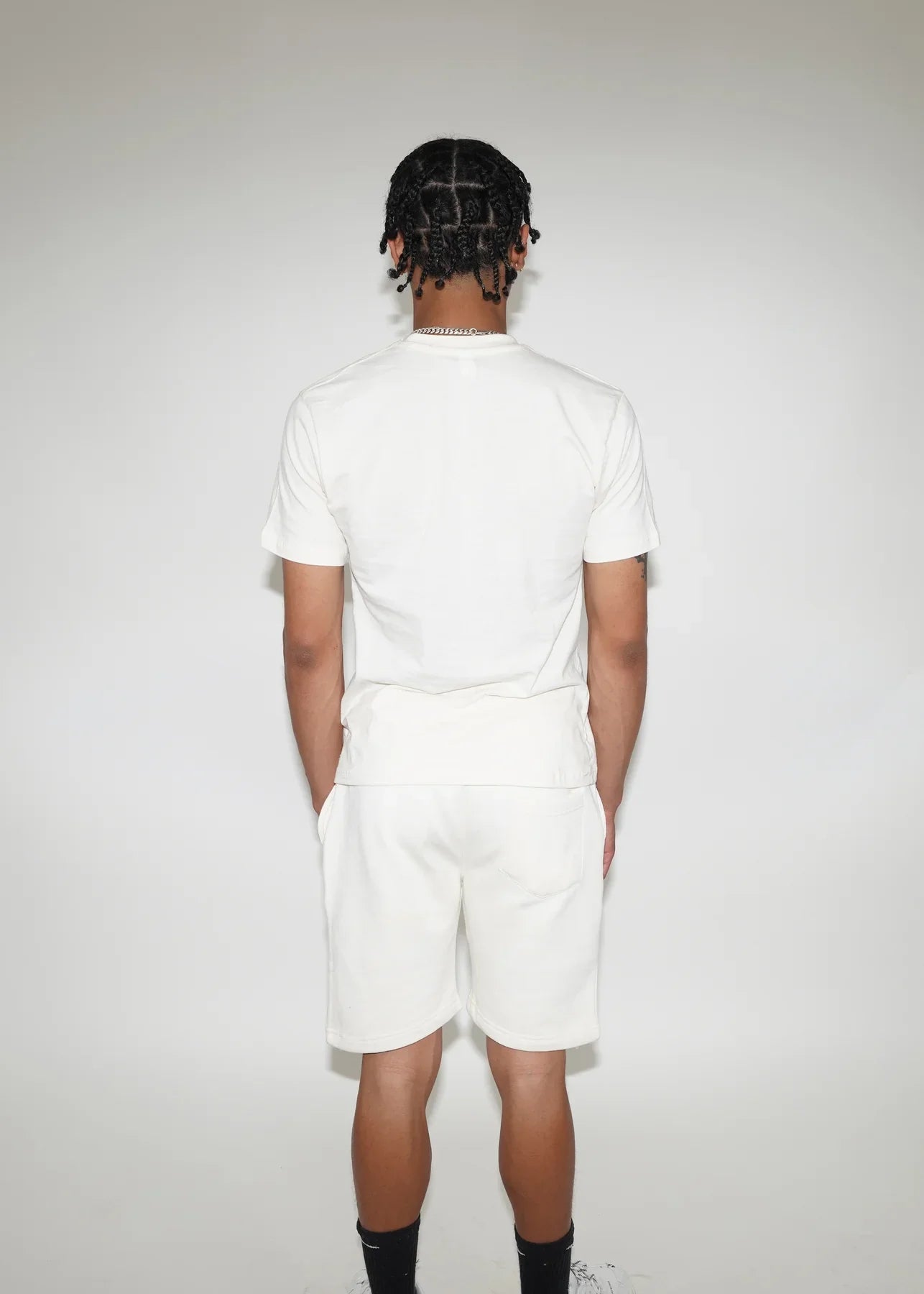 Off-White T-Shirt and Short Set