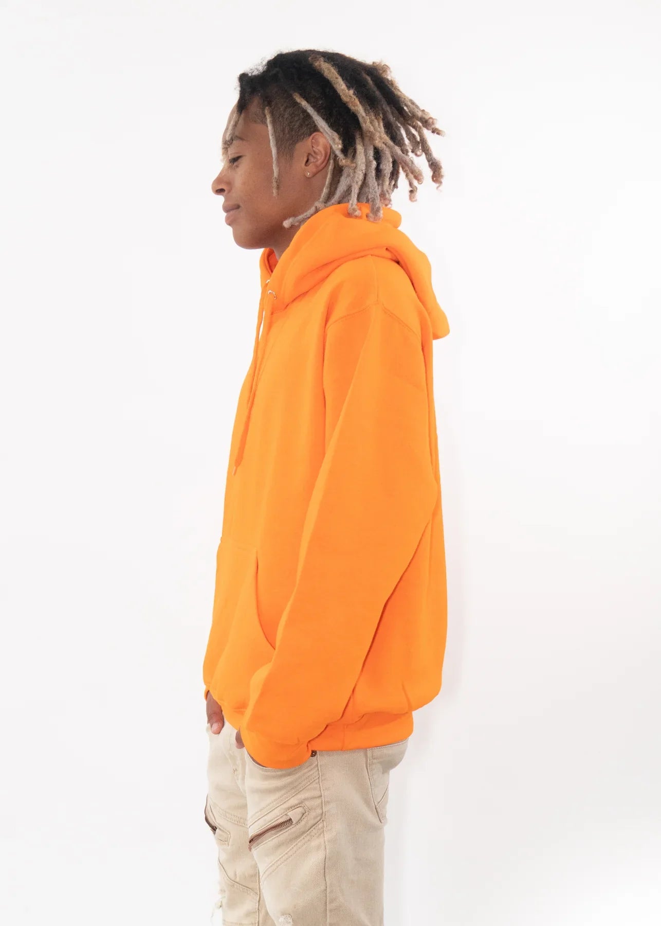 Orange Heavy Blend Fleece Hooded Sweatshirt
