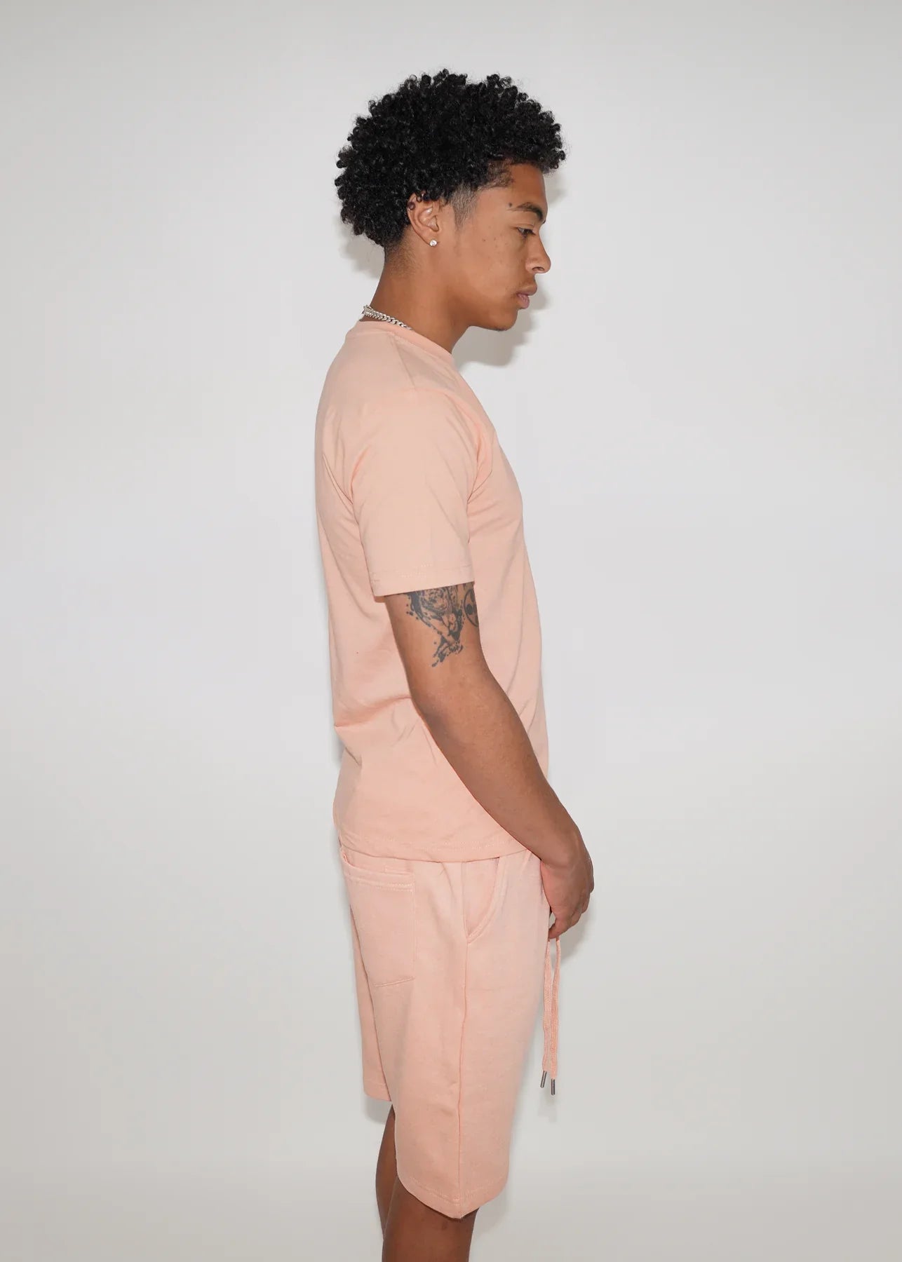 Peach T-Shirt and Short Set