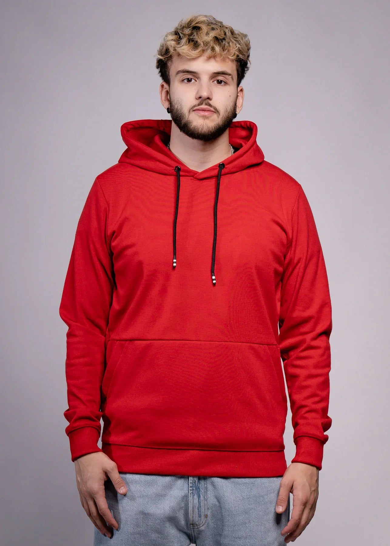 Red Tech Hooded SweatShirt