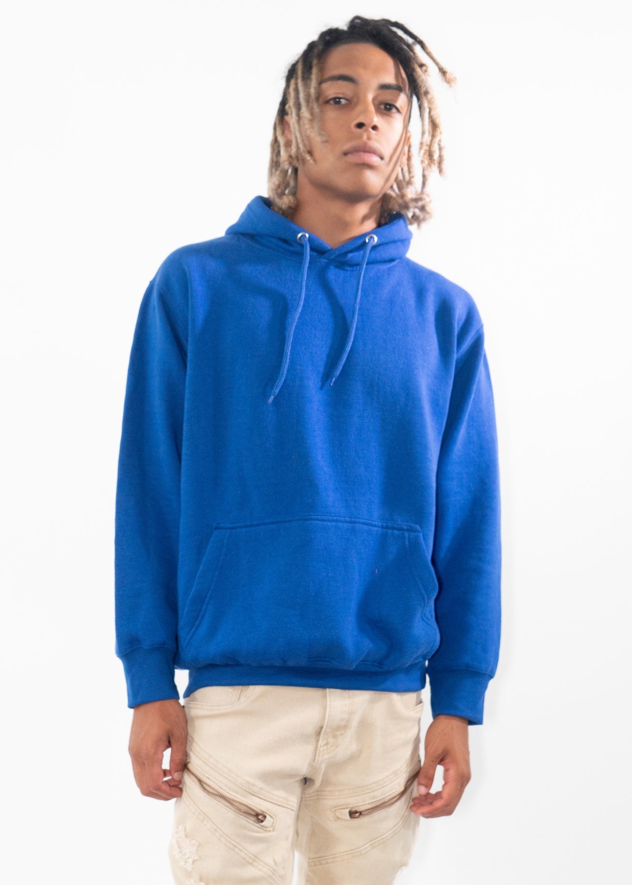 Royal Blue Heavy Blend Fleece Hooded Sweatshirt