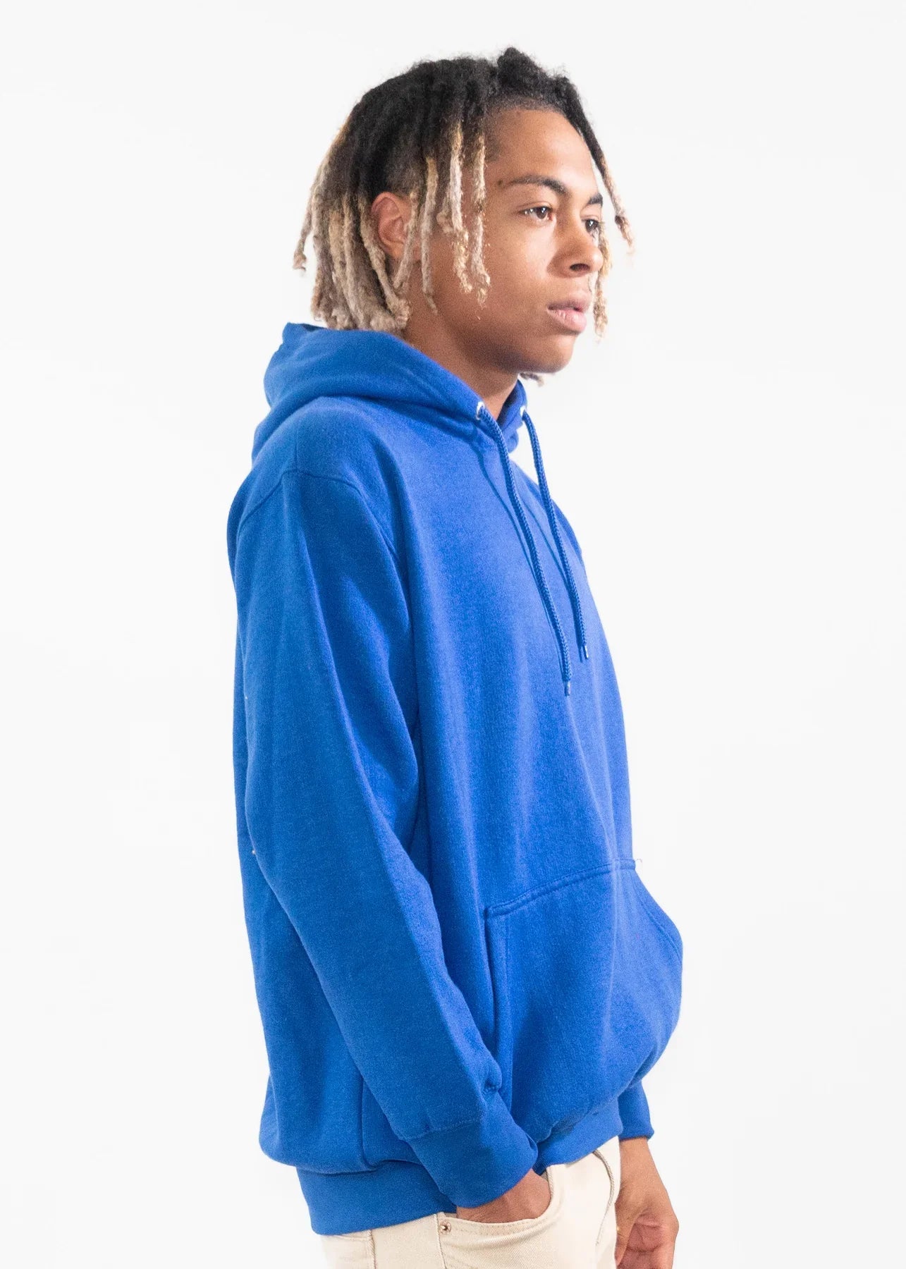 Royal Blue Heavy Blend Fleece Hooded Sweatshirt