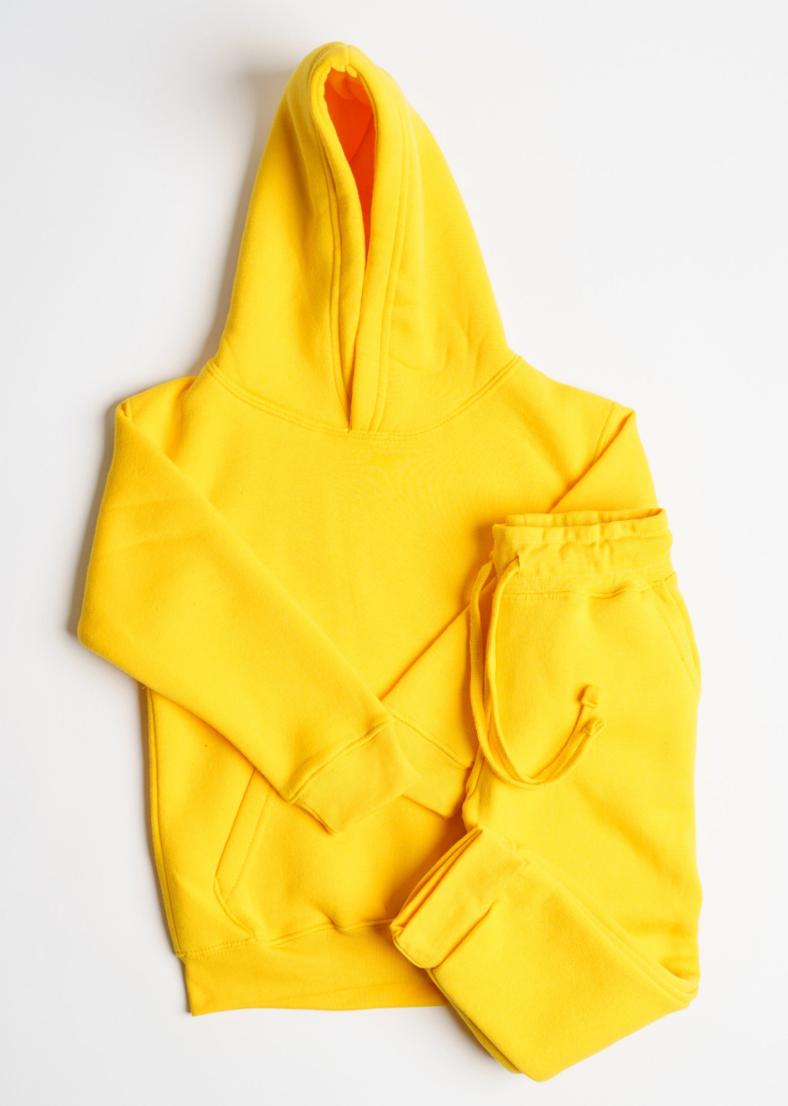 Yellow Heavy Blend Kids SweatSuit