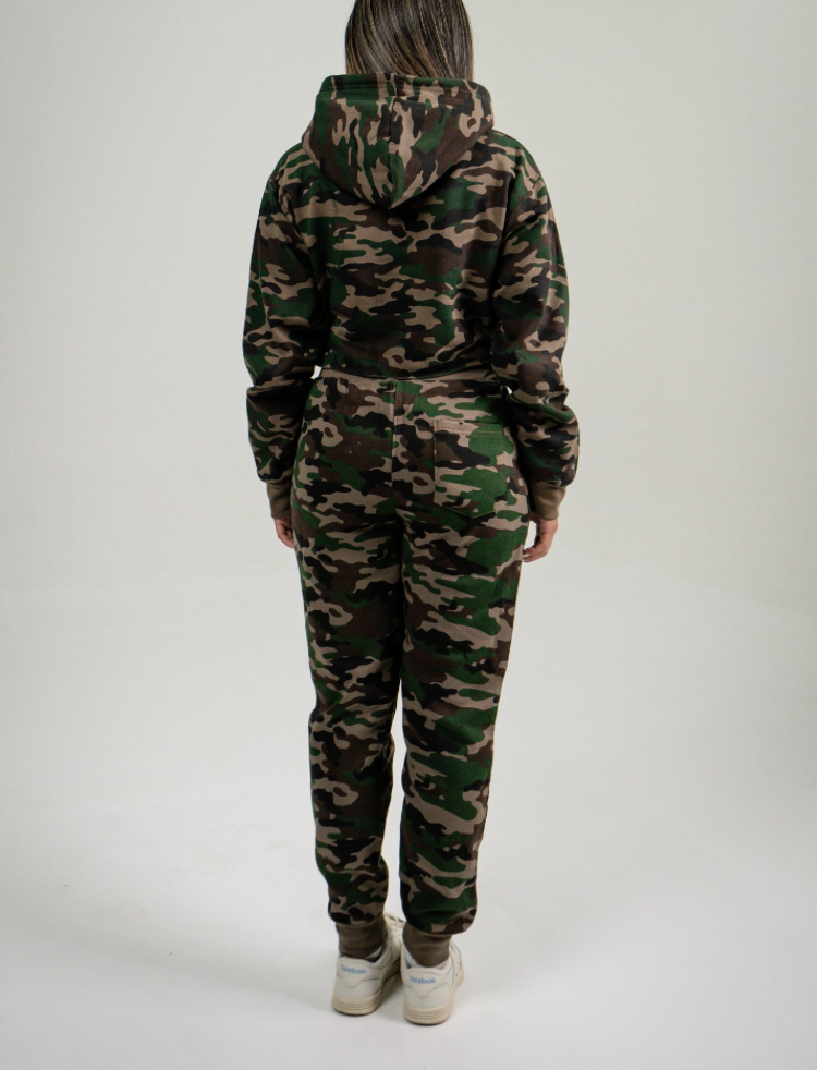 Camo Crop Top SweatSuit