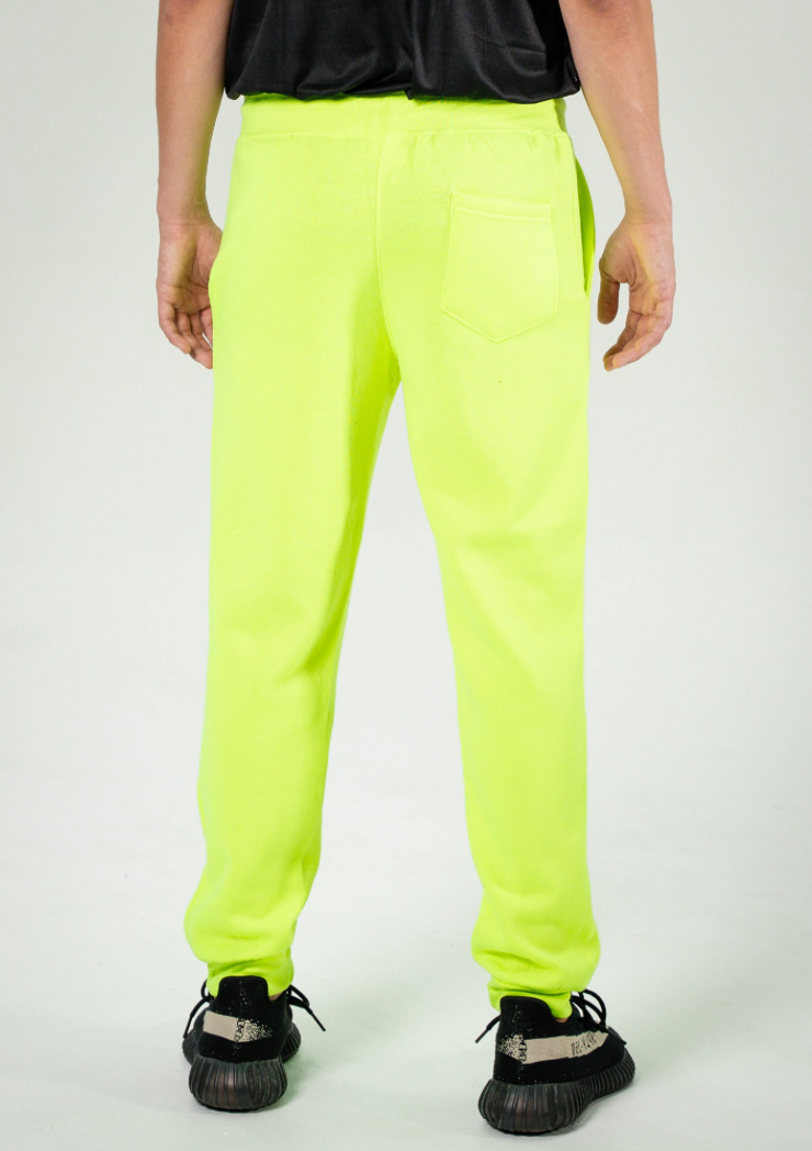 Neon Lime Heavy Blend Fleece Sweatpant