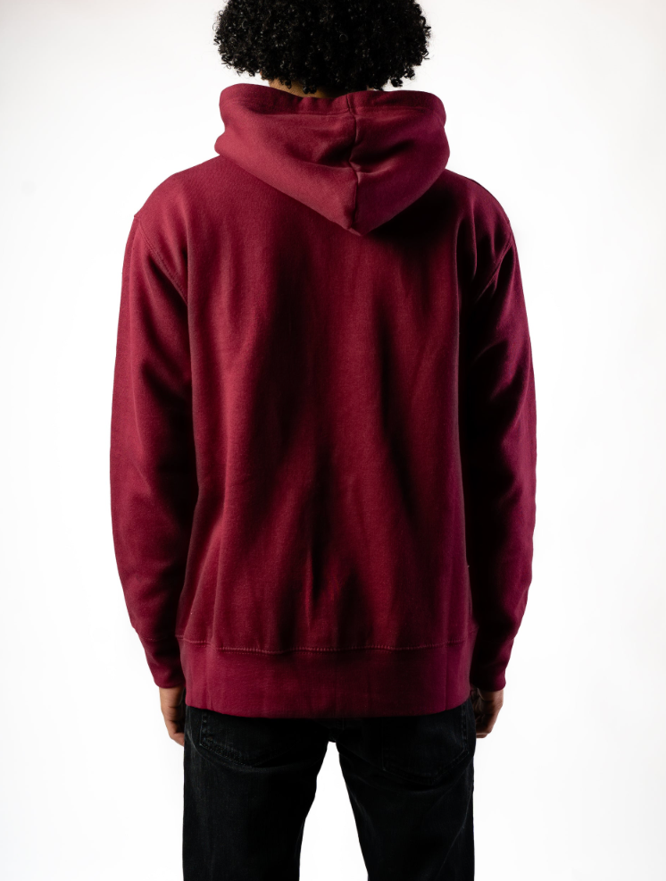 Maroon Heavy Blend Zip-Up Fleece Hooded SweatShirt