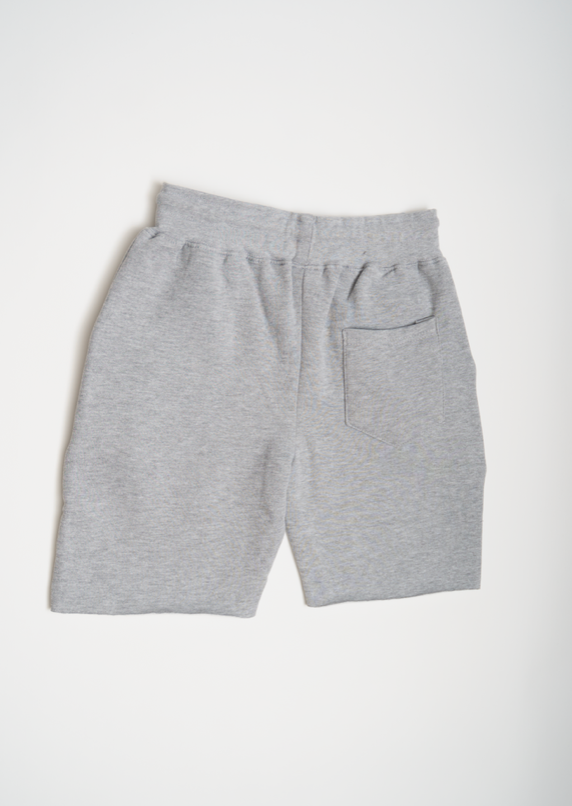 Gray Raw Edge SweatShort