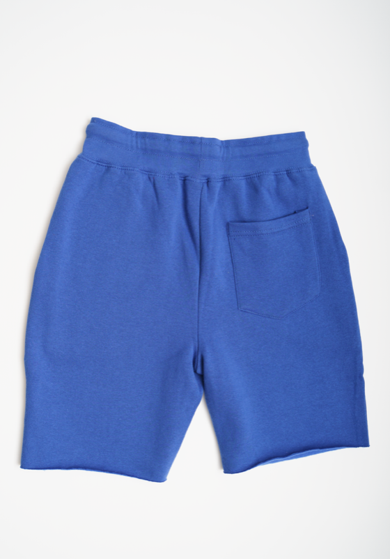 Royal Blue Raw Edge SweatShort