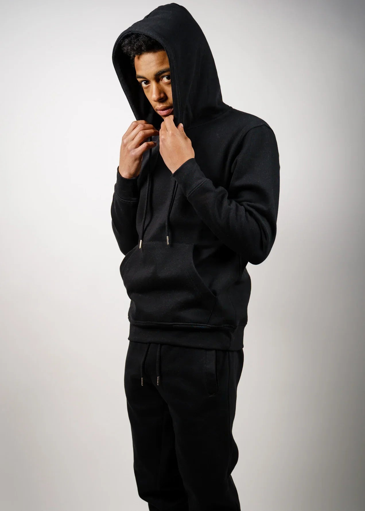 Black Tight Fleece SweatSuit
