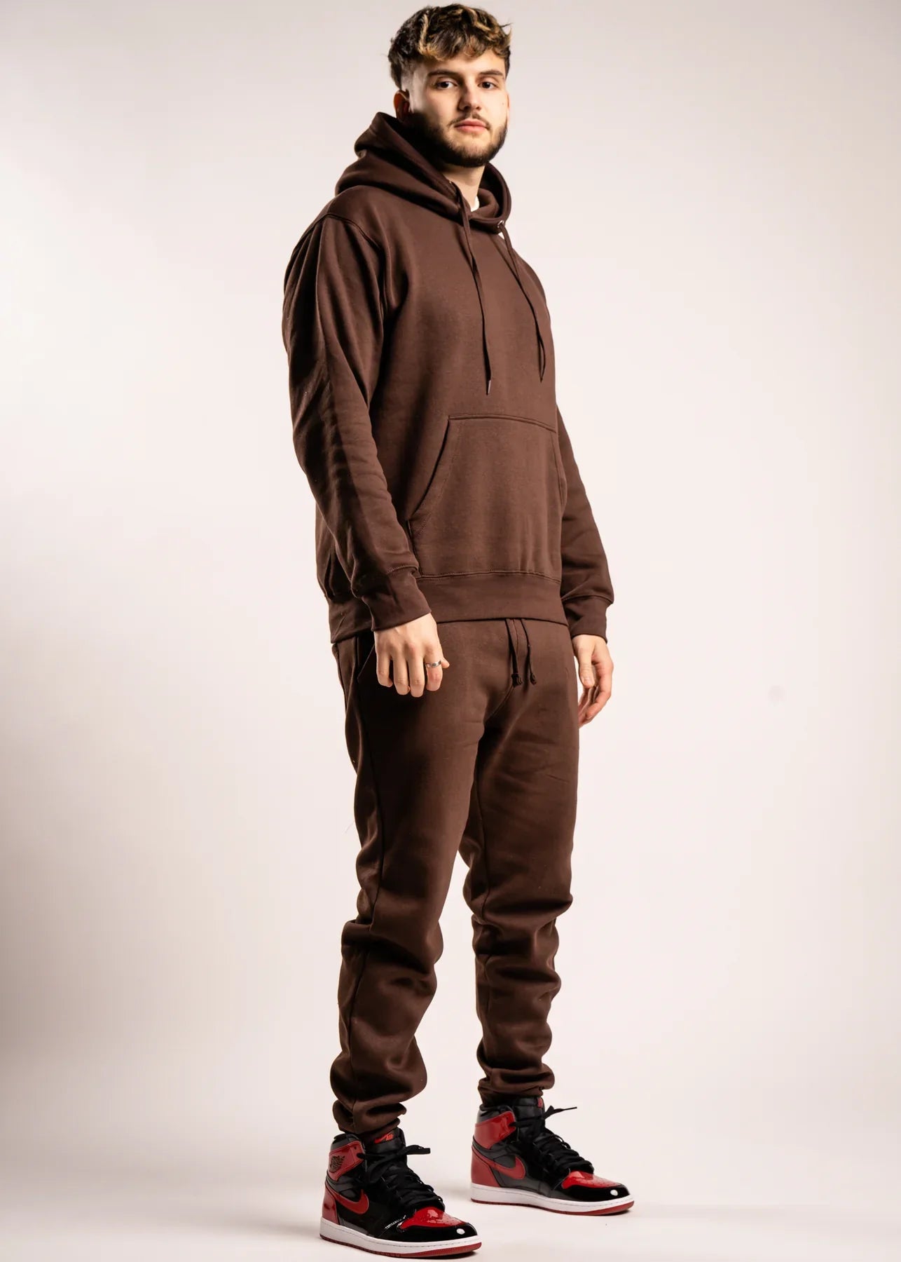 Brown Heavy Blend Fleece SweatSuit