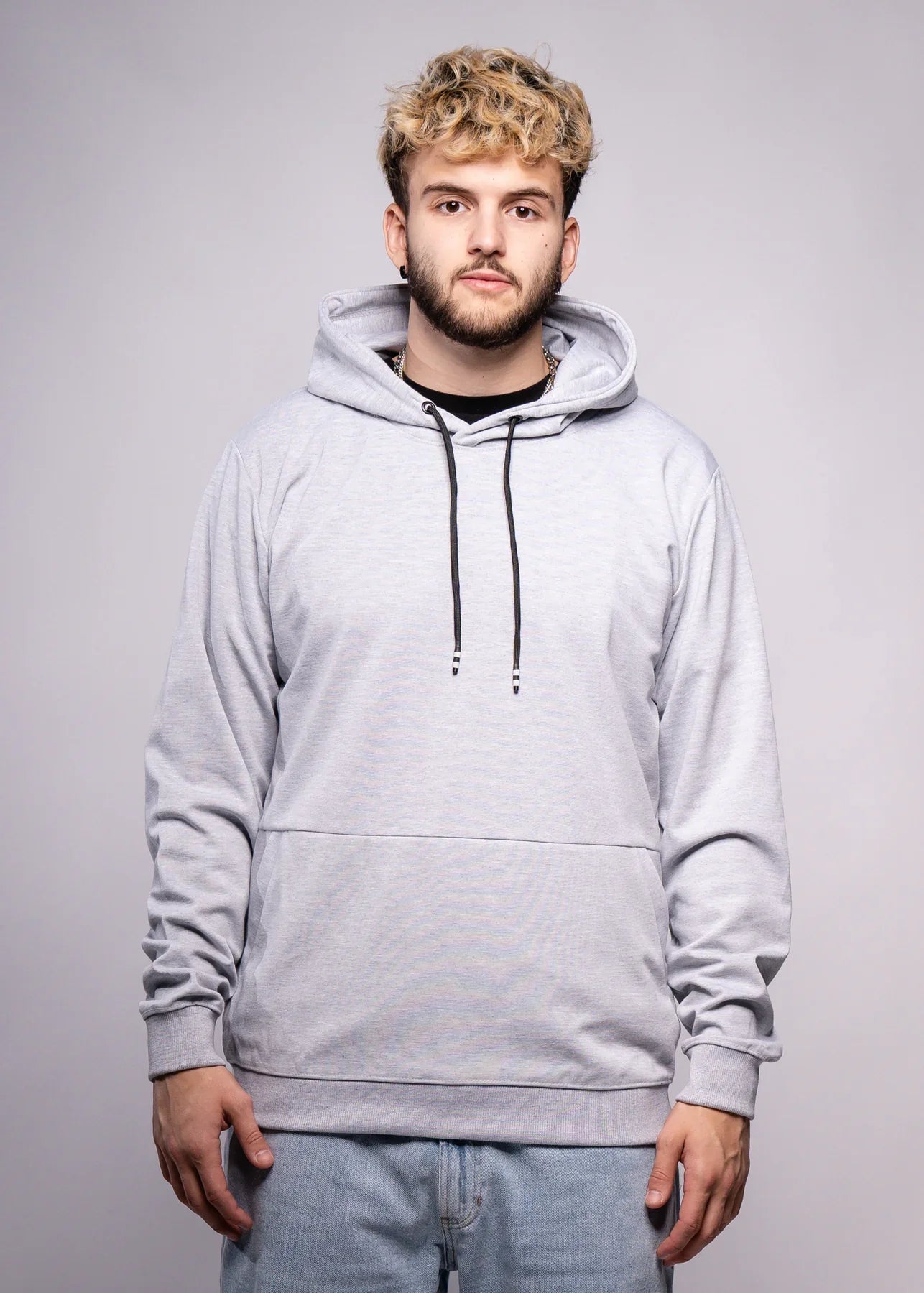 Gray Tech Hooded SweatShirt