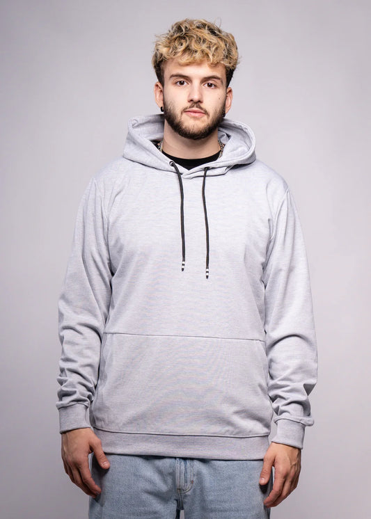 Gray Tech Hooded SweatShirt