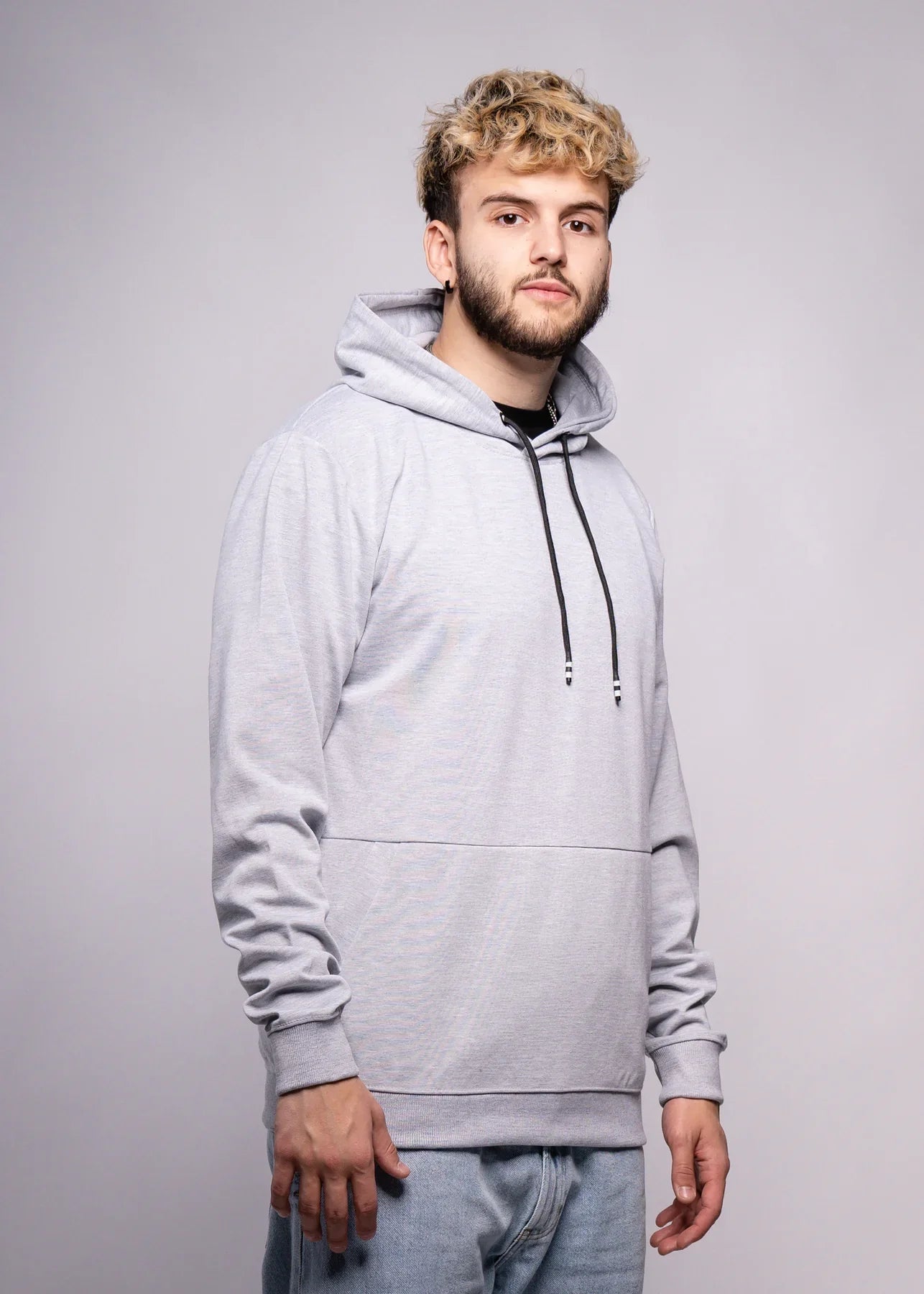Gray Tech Hooded SweatShirt