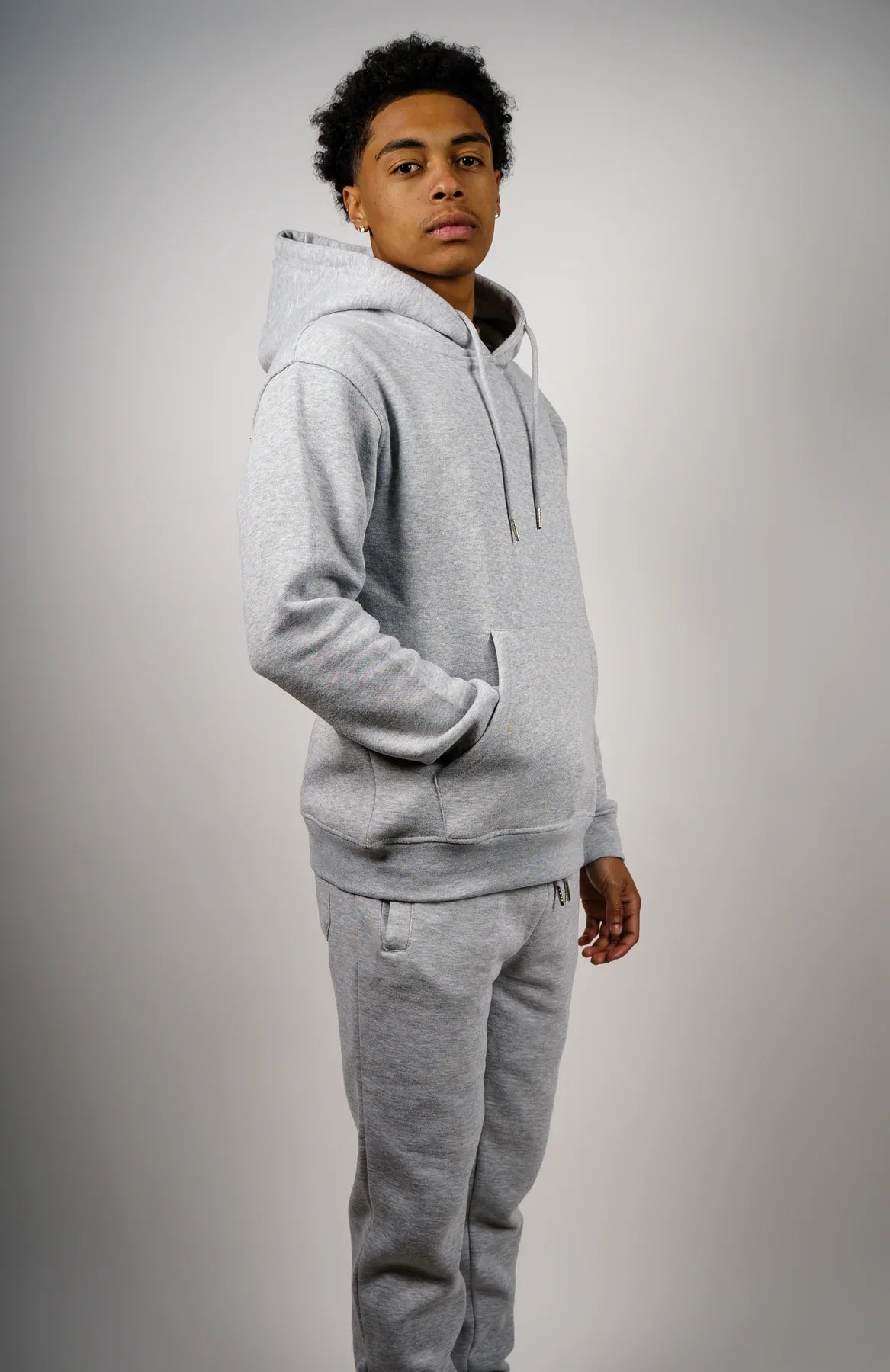 Gray Tight Fleece SweatSuit