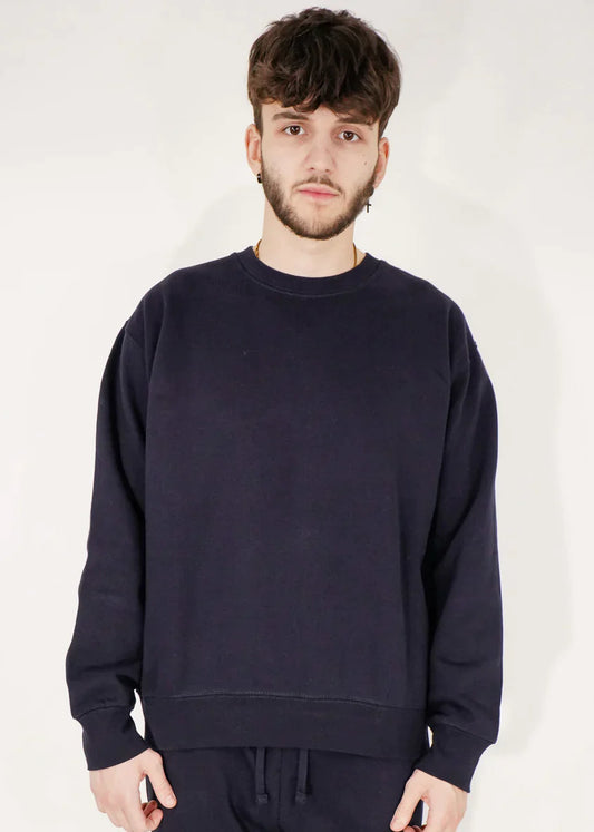 Navy Heavy Blend Fleece Crew-Neck SweatShirt