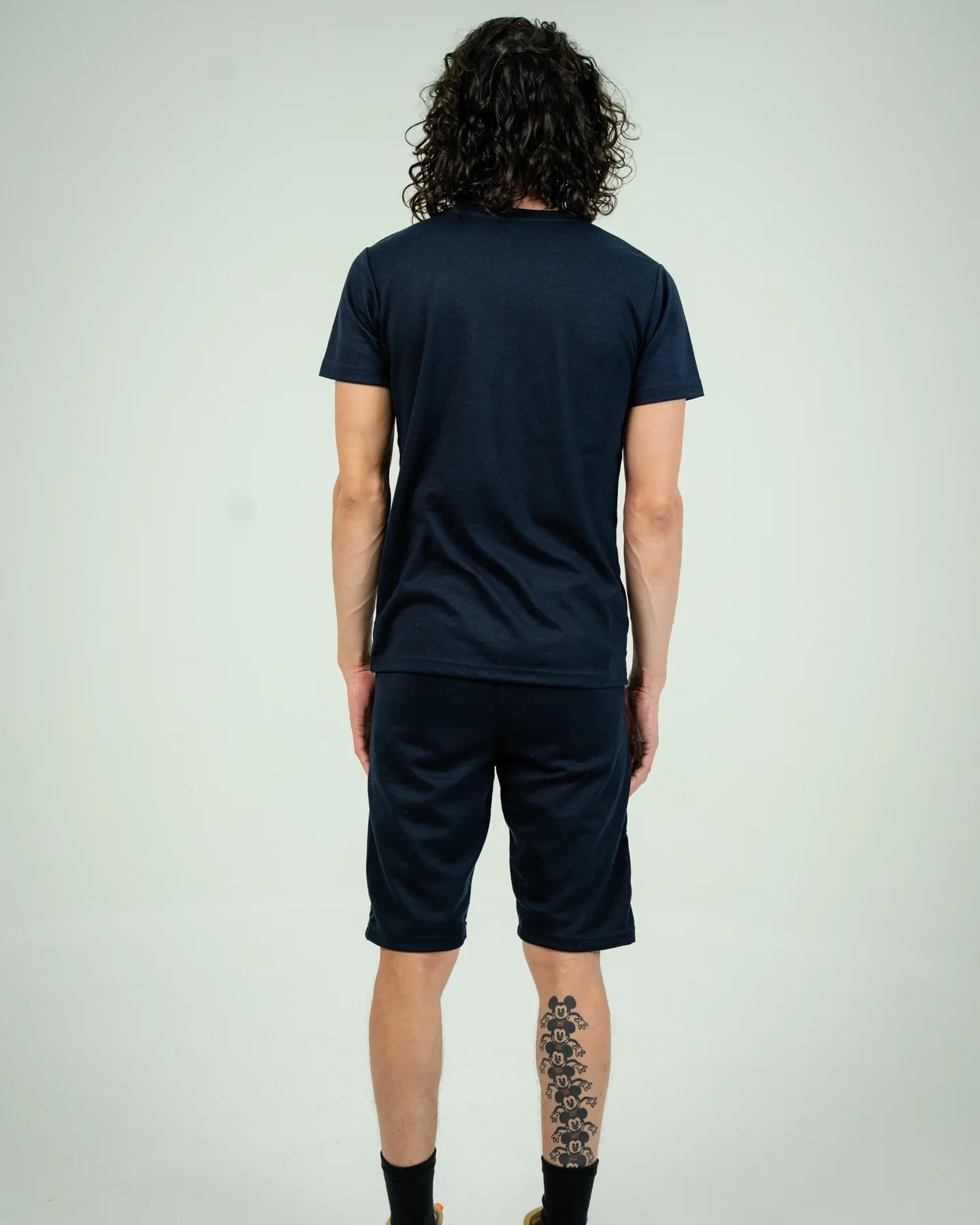 Navy Blue Tech Short Set