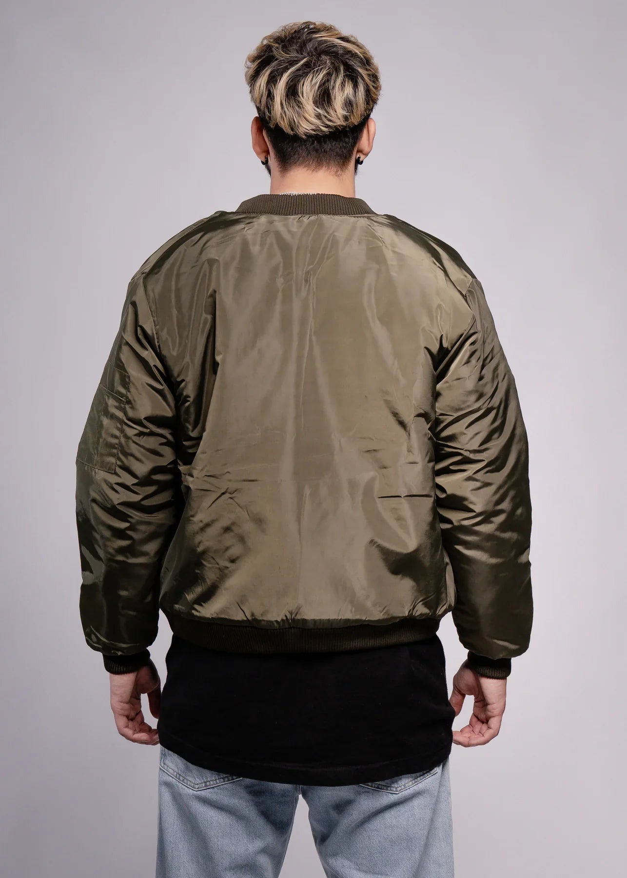 Olive Green Bomber Jacket
