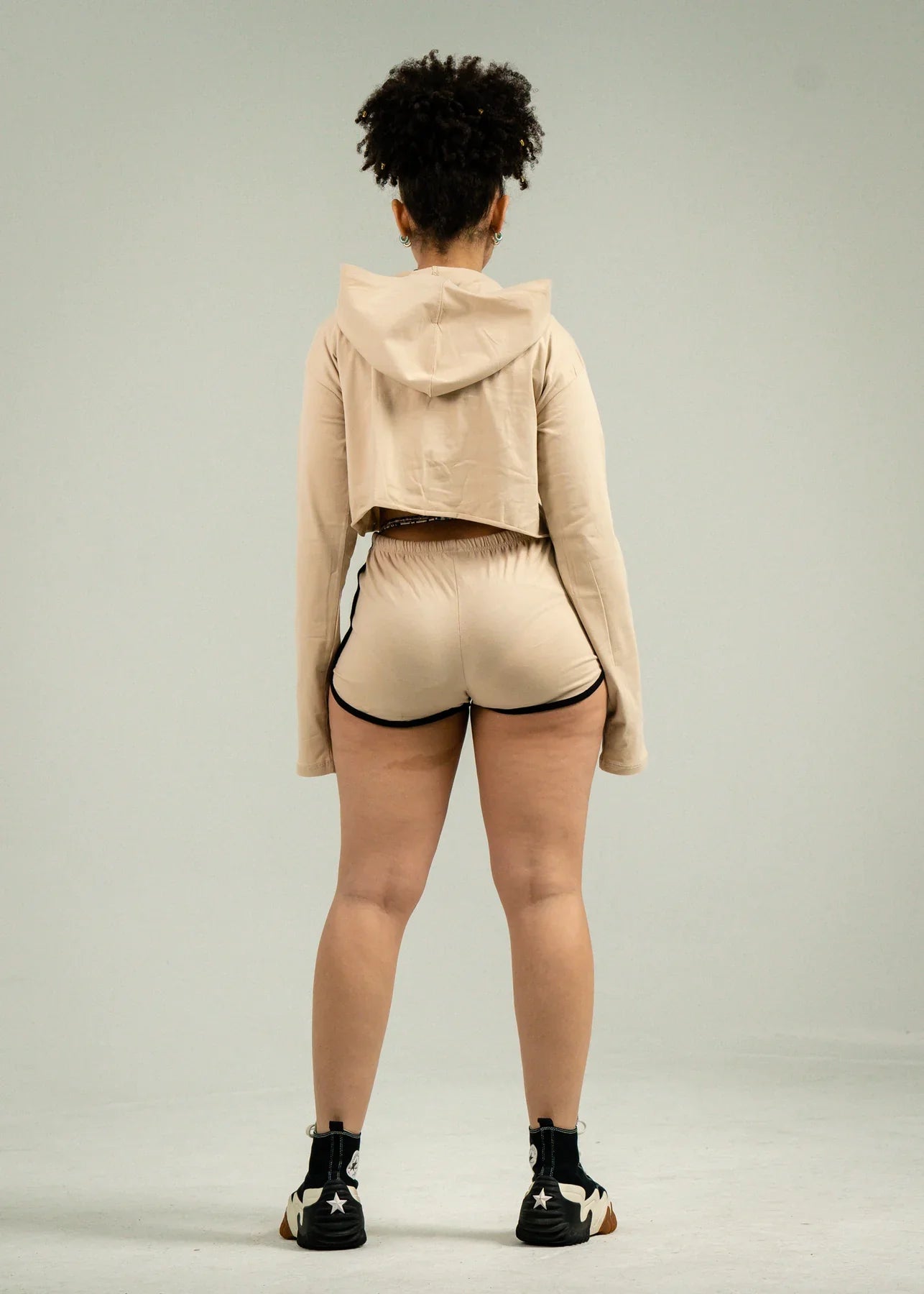 Sand Crop-Top Short Set