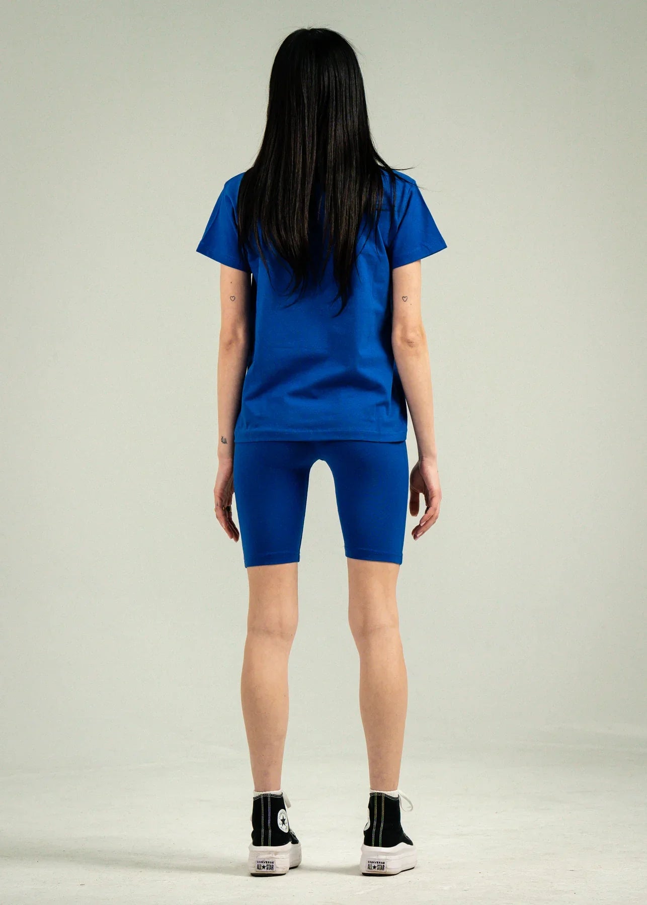 Purple Biker Short Set