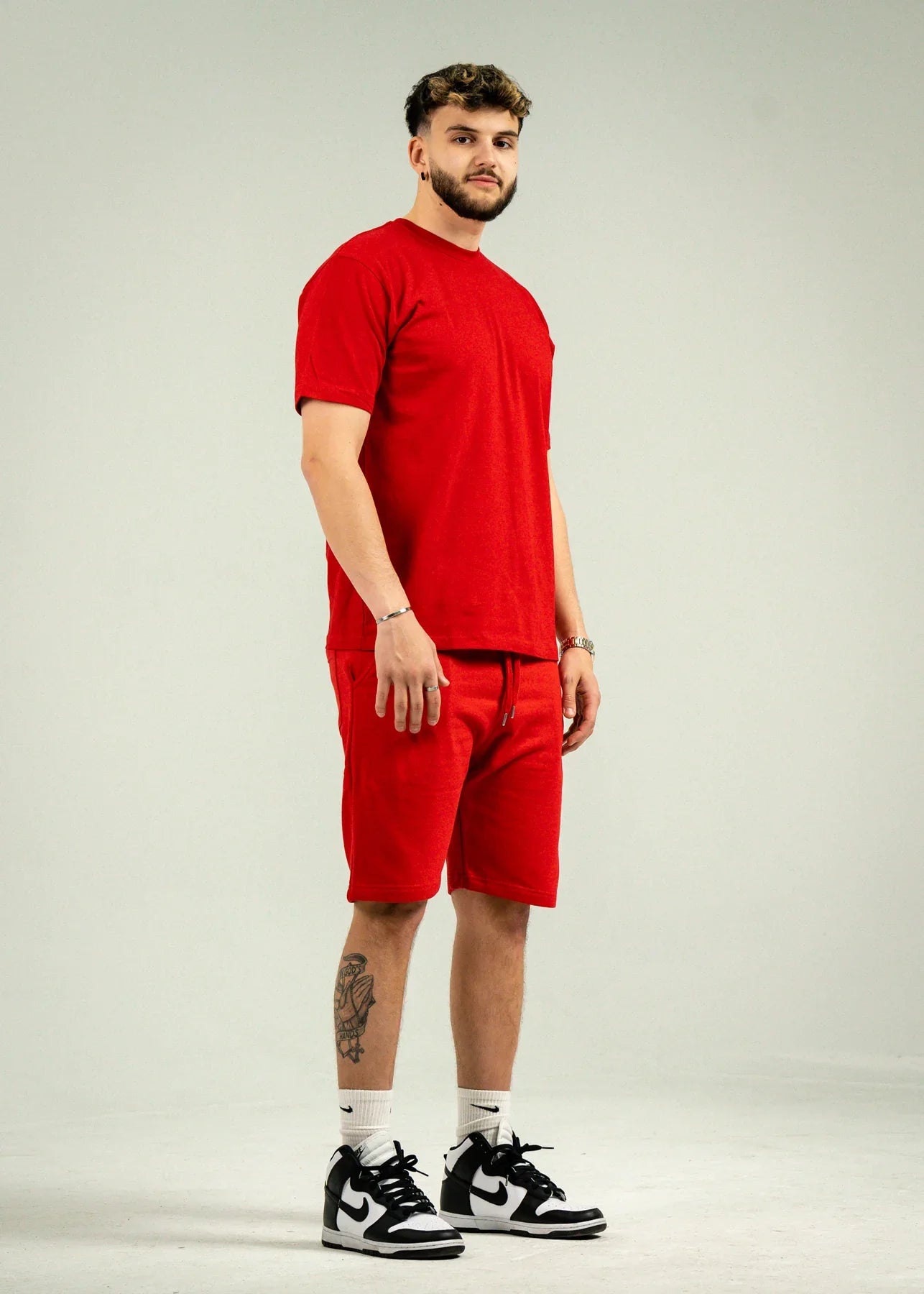 Red T-Shirt and Short Set
