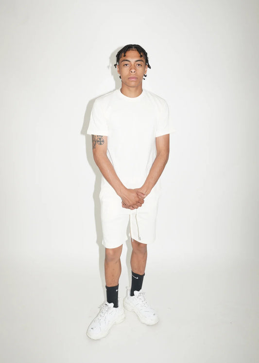 Off-White T-Shirt and Short Set