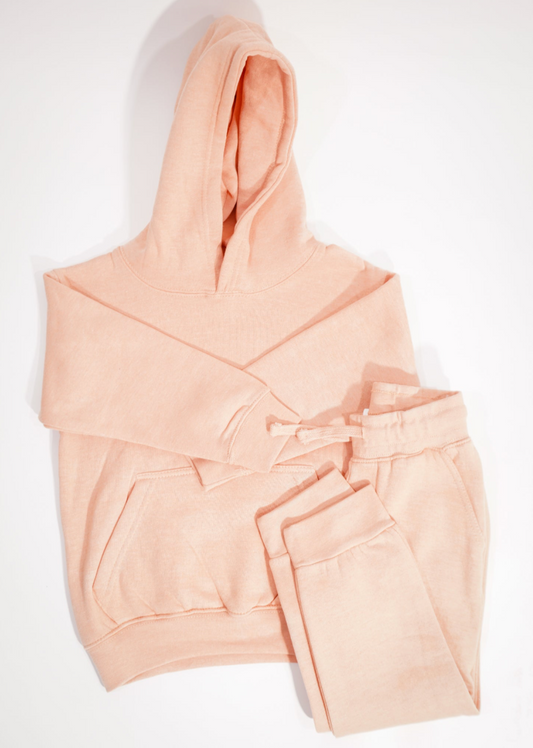 Peach Heavy Blend Kids SweatSuit