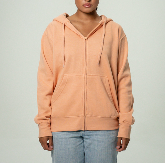 Peach Women's Heavy Blend Full-Zip Hooded SweatShirt