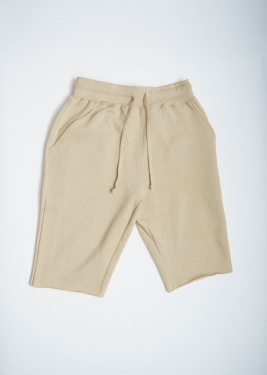 Sand Raw Edge SweatShort