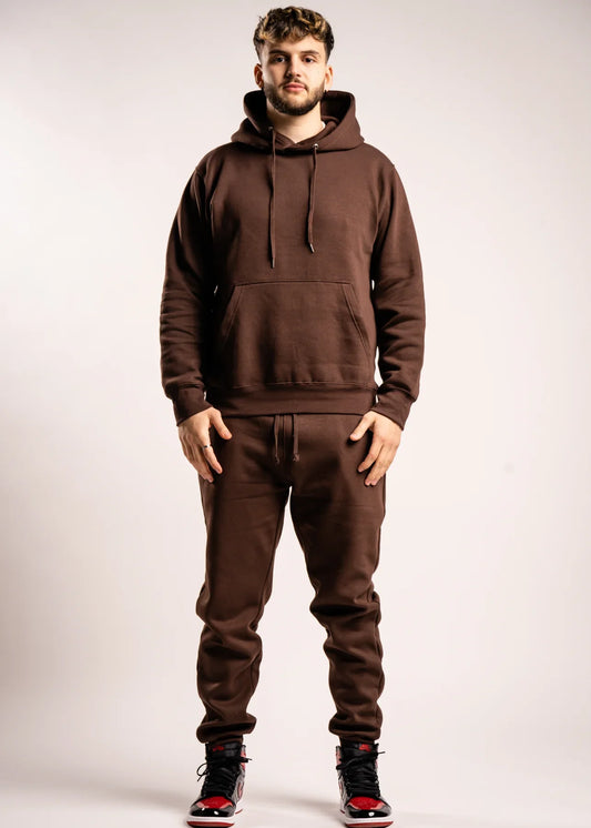 Brown Heavy Blend Fleece SweatSuit