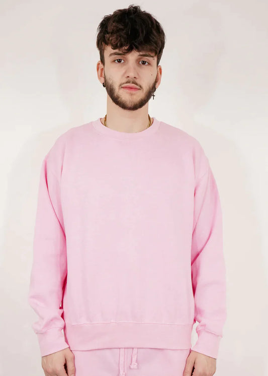 Light Pink Heavy Blend Fleece Crew-Neck SweatShirt