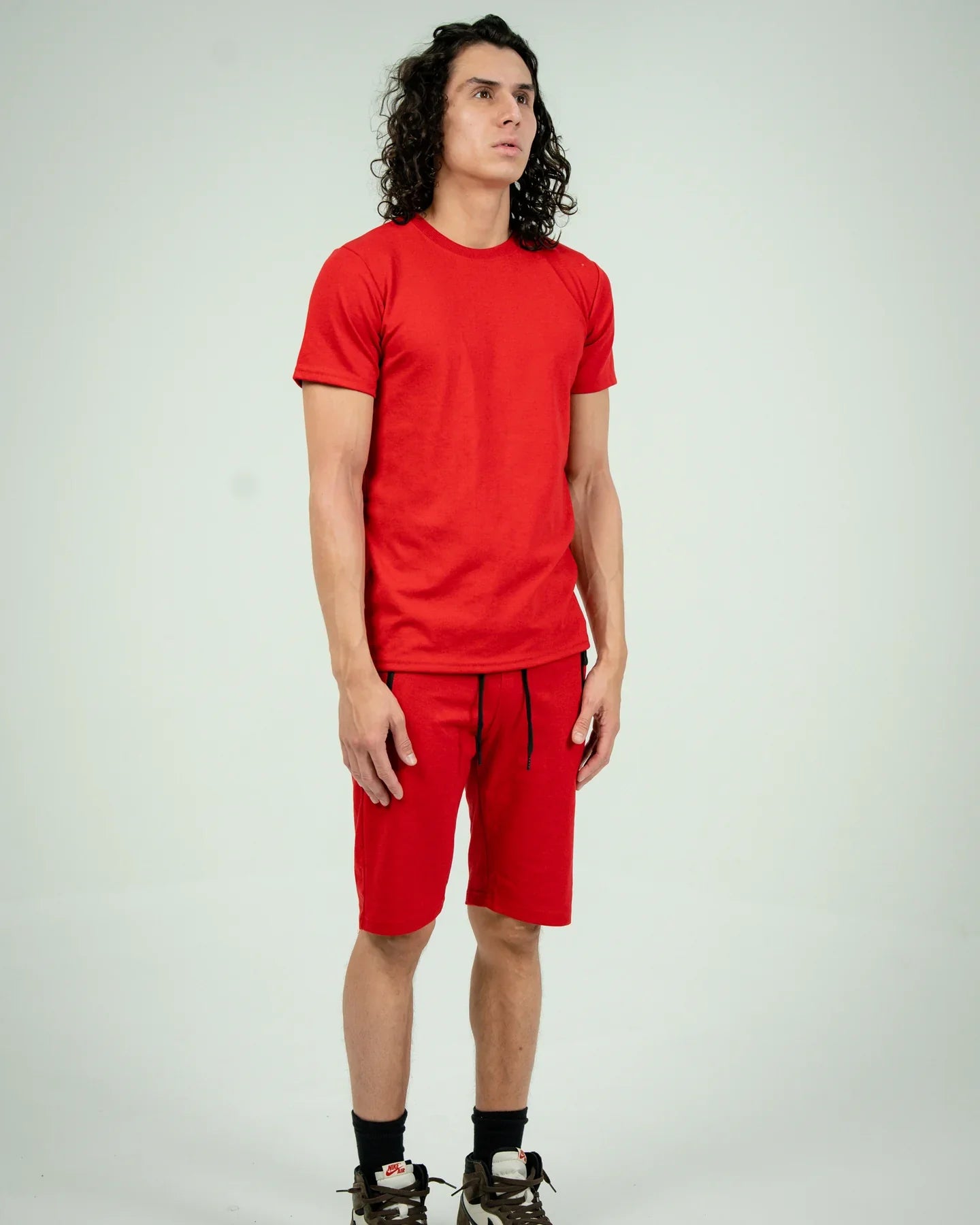 Red Tech Short Set