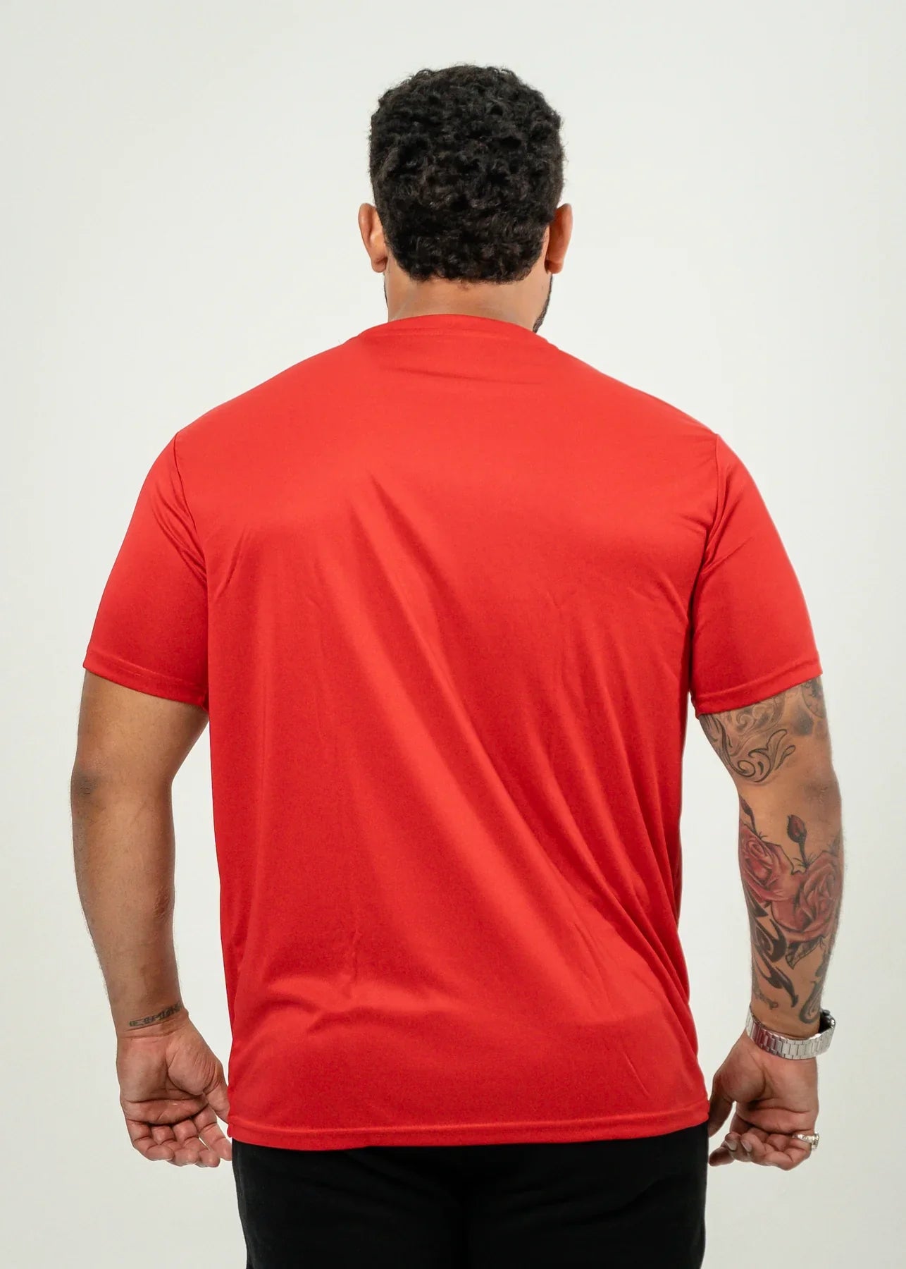Red hot sale polyester shirt