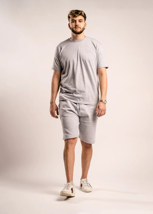 Gray T-Shirt and Short Set